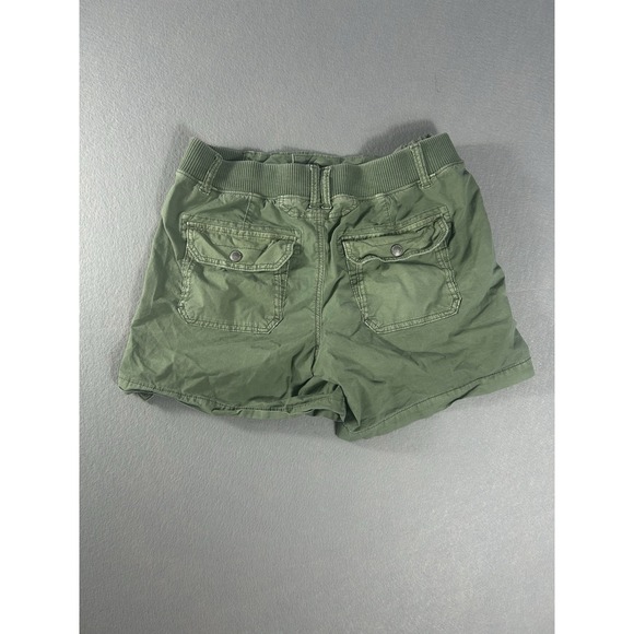 American Eagle Utility Shorts Women's 8 Green Stretch Casual Pockets Summer - Picture 3 of 6